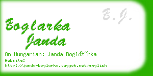 boglarka janda business card